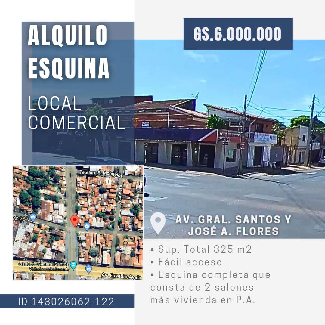 Alquiler local comercial zona emergencias medicas