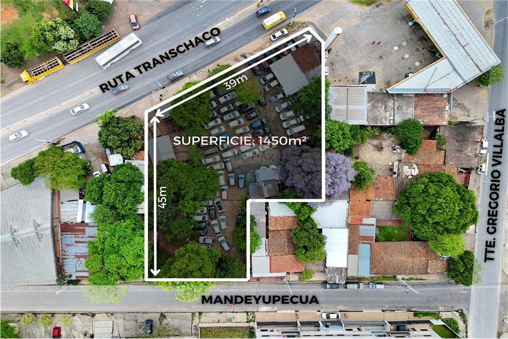 Alquilo amplio terreno sobre la transchaco
