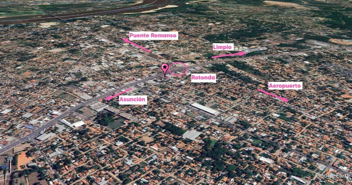 Vendo Esquina Comercial Premium 1.496 m2 - Ruta Transchaco MRA
