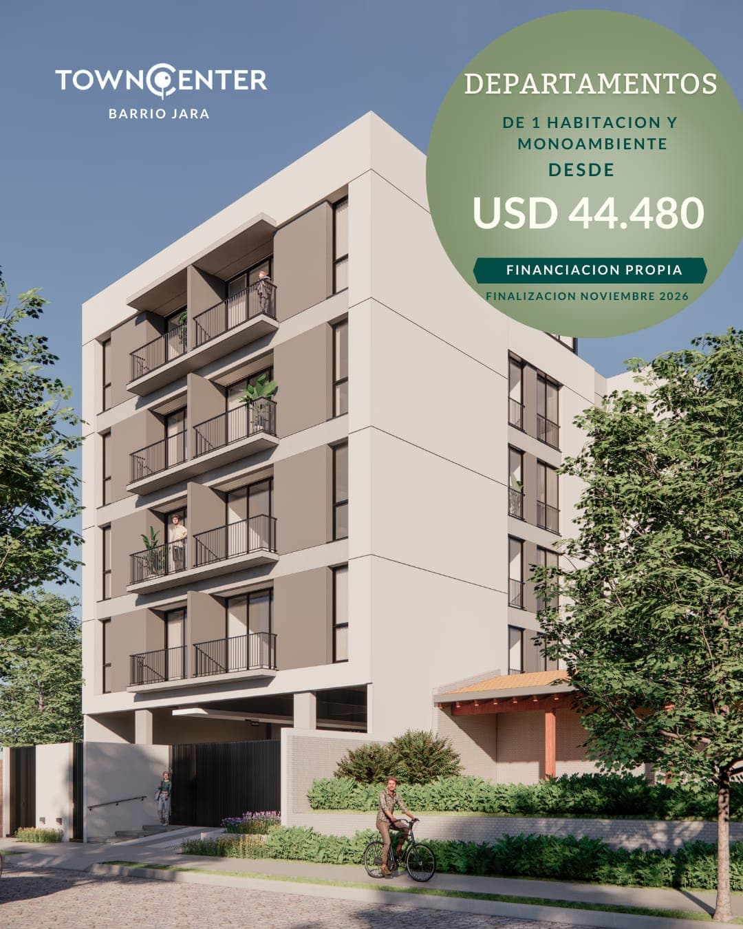 En venta Departamentos en pozo TOWNCENTER BARRIO Jara