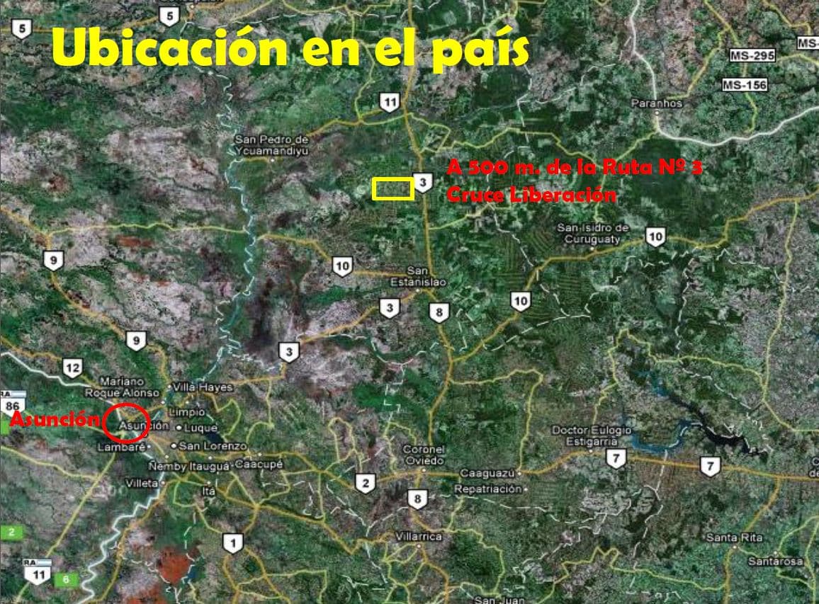 Venta de terrenos 408 m2 en cruce liberacion