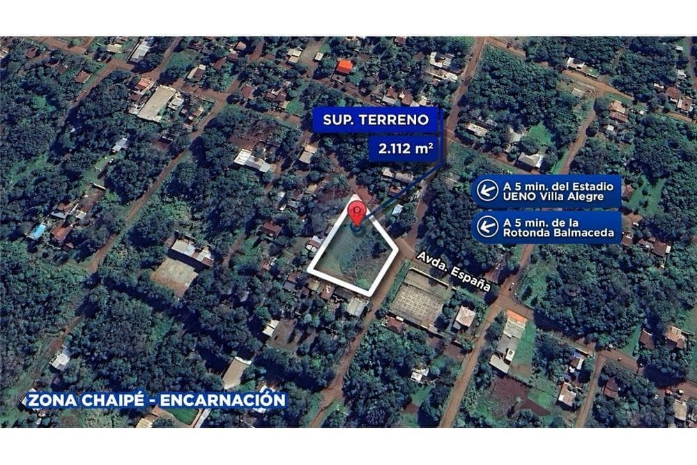 Amplio Terreno de 2112 M2 en Encarnación