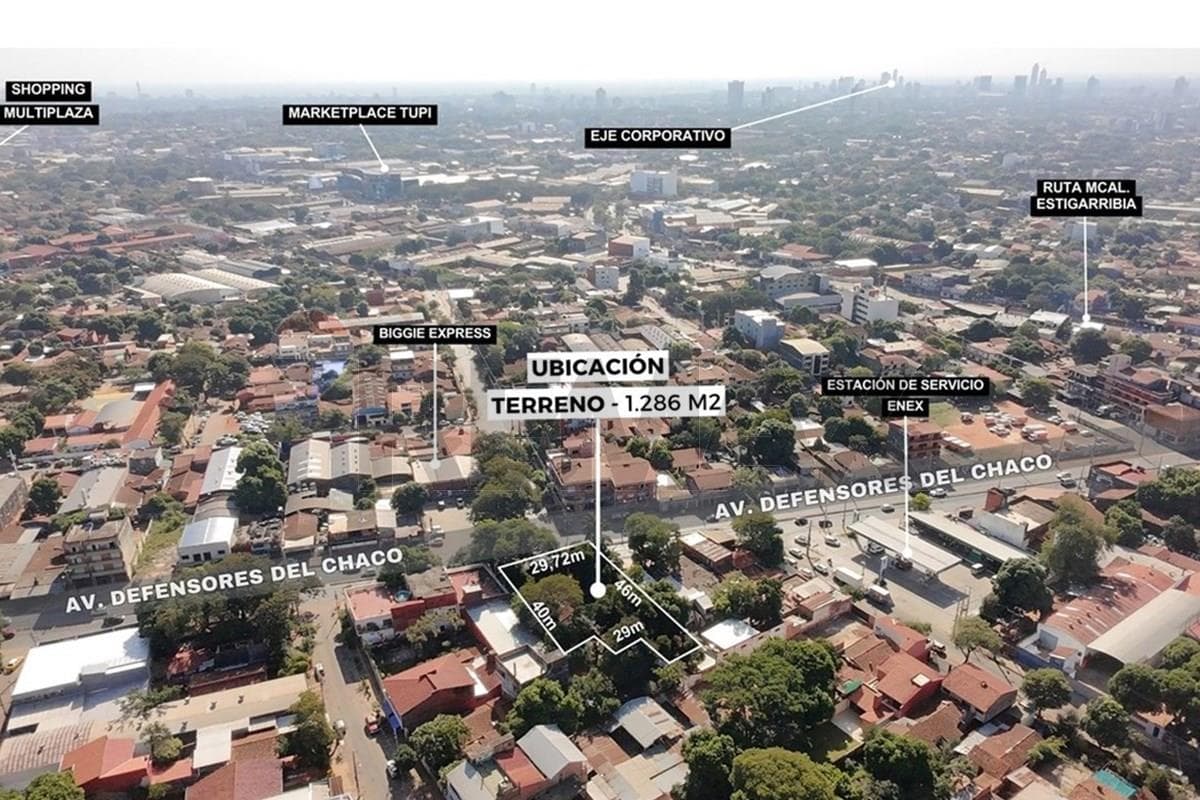 Propiedad comercial sobre av. Defensores del chaco