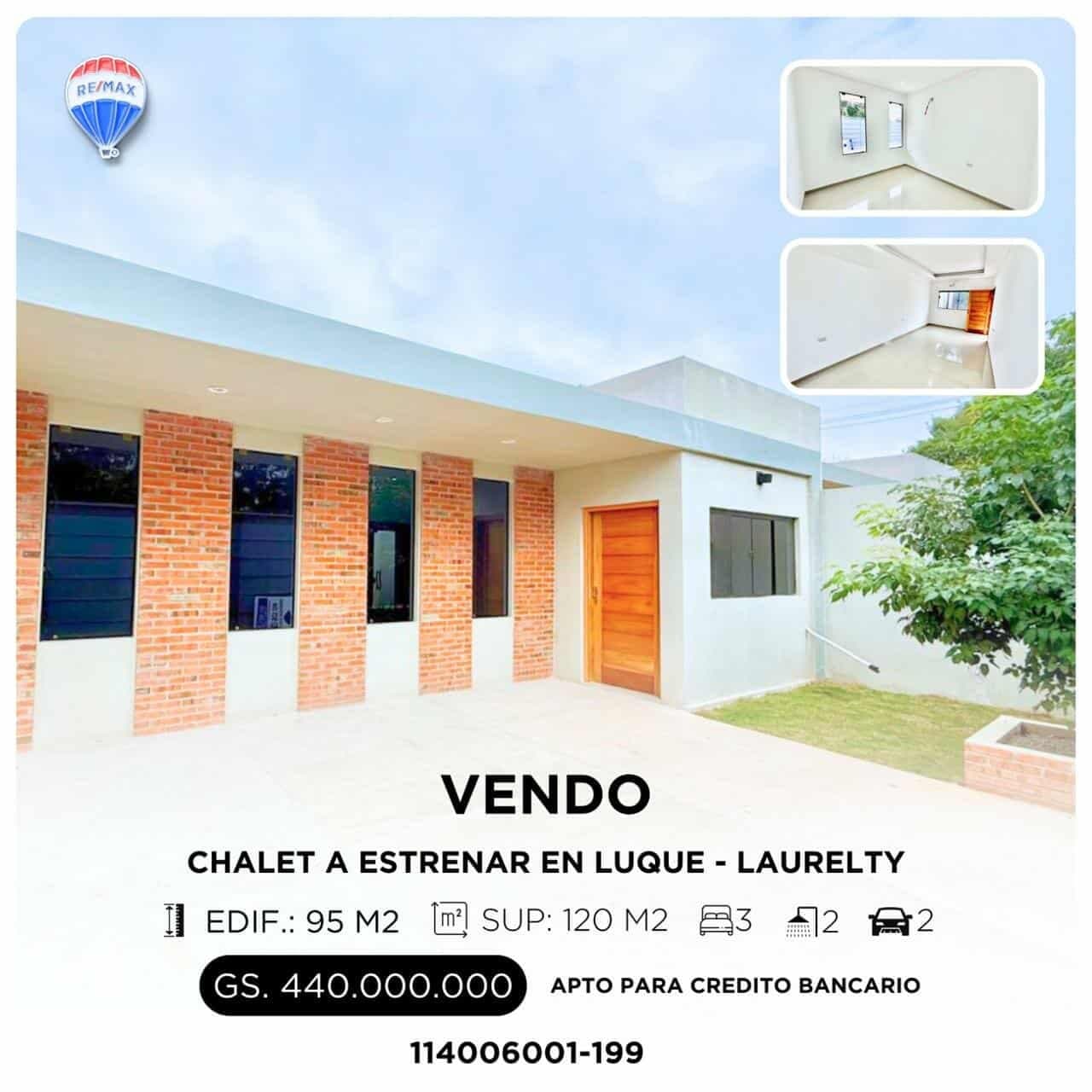 Vendo chalet a estrenar Luque laurelty