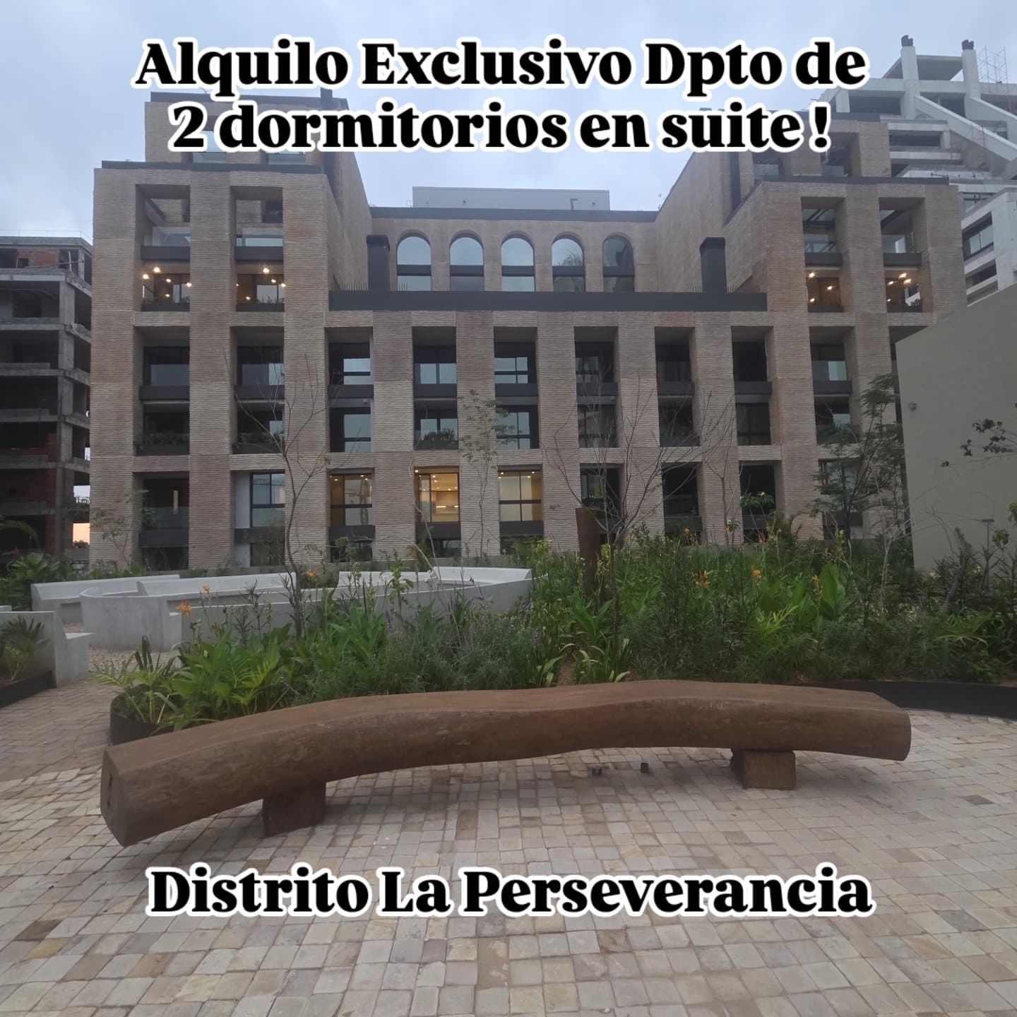 Alquilo Dpto a estrenar de 2 dormi en suite en Distrito Perseverancia