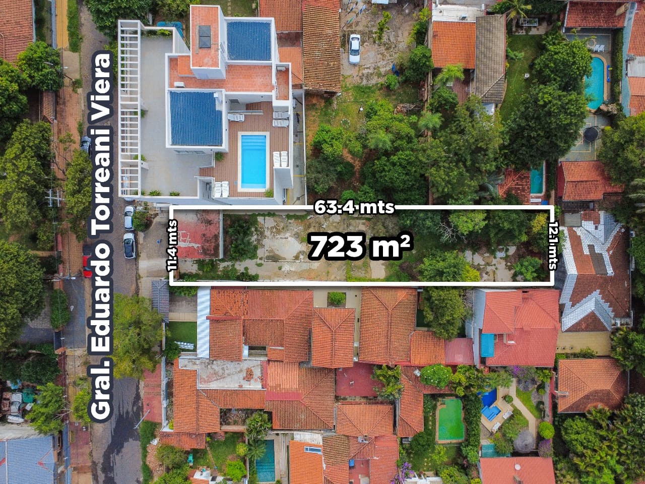 Amplio terreno de 723 m2 en barrio Recoleta - ar2b - Asunción