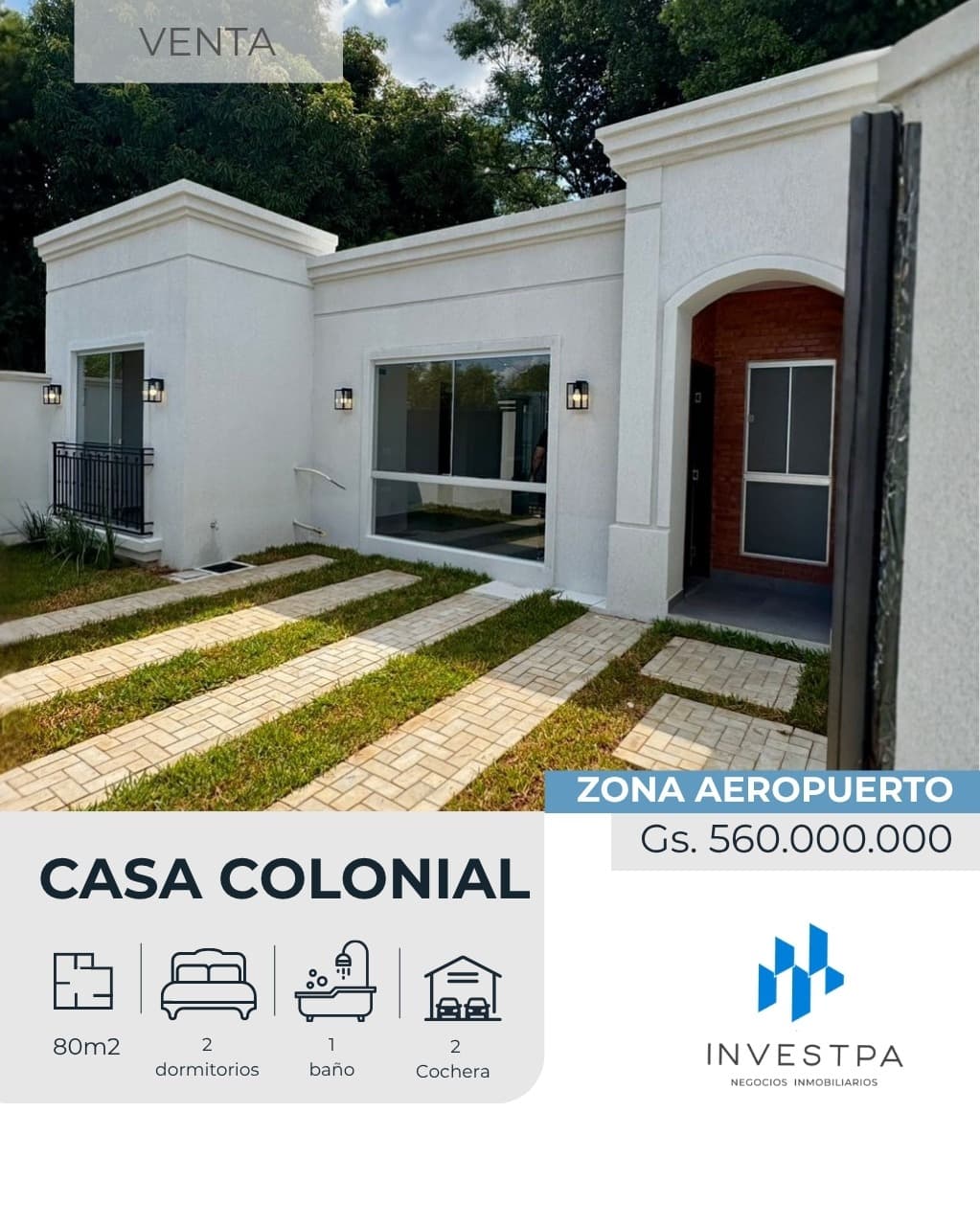Casa colonial en Mariano Roque Alonso zona aeropuerto