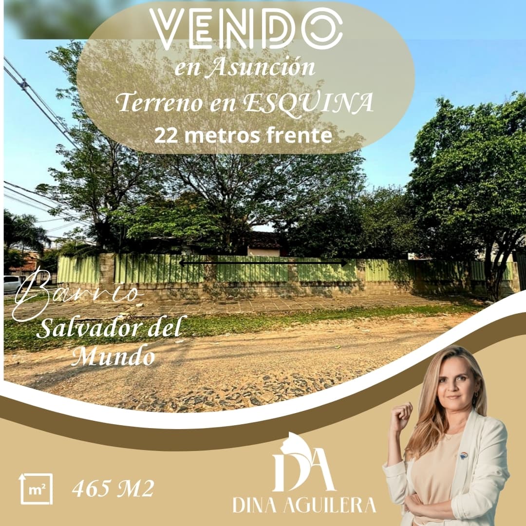 Vendo en asuncion terreno en esquina