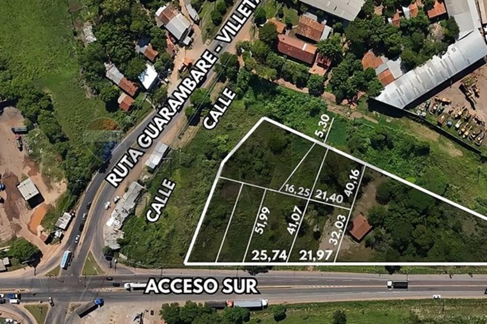 Terreno Comercial en Rotonda Guarambaré - Ubicación Estratégica de Calle a Calle