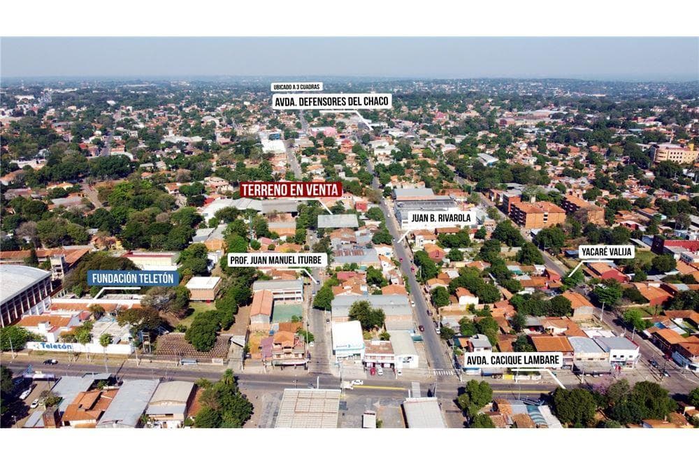Vendo terreno en esquina en lambare