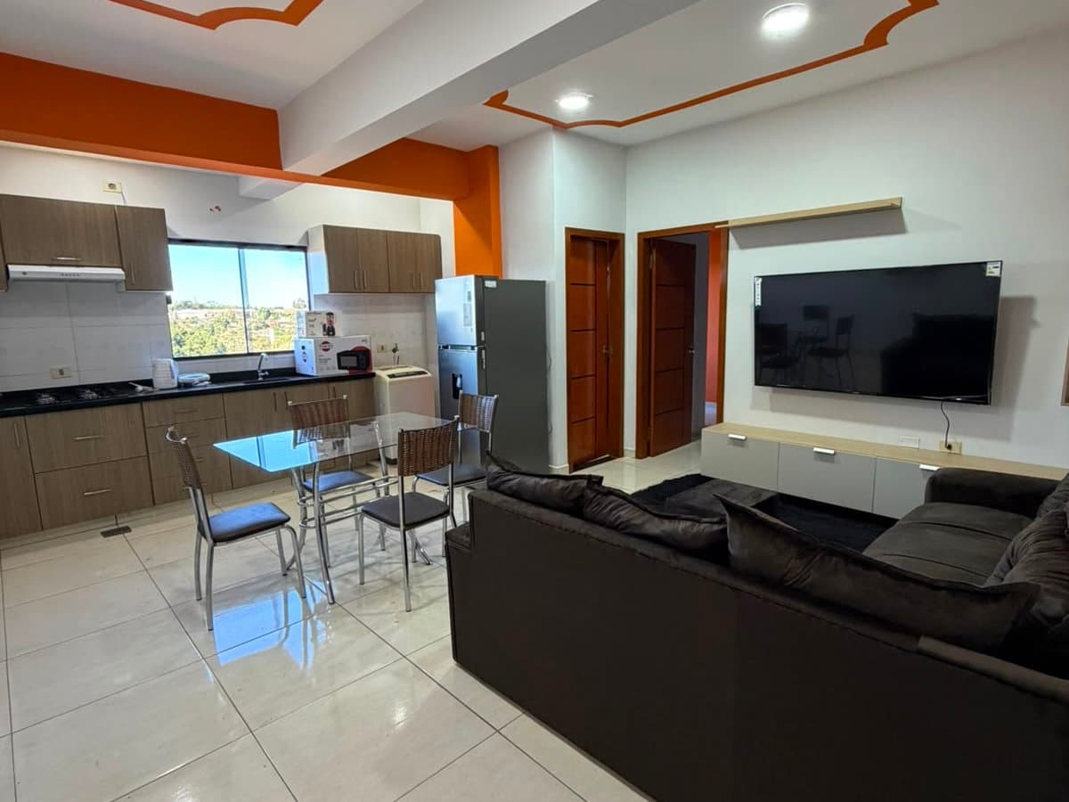 Alquilo departamento 1 dorm en km 9 acaray