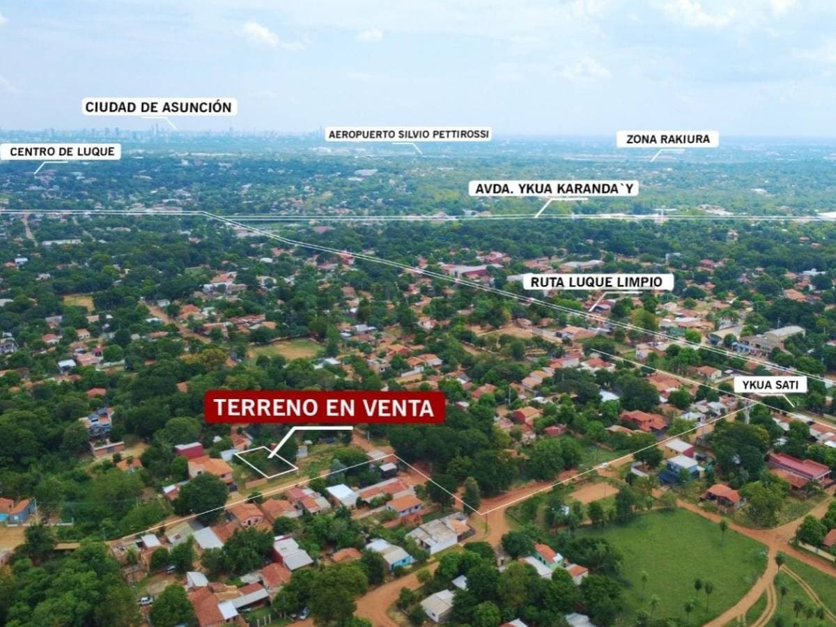 Vendo Terreno en Luque Barrio Yka'a a pocos minutos del centro