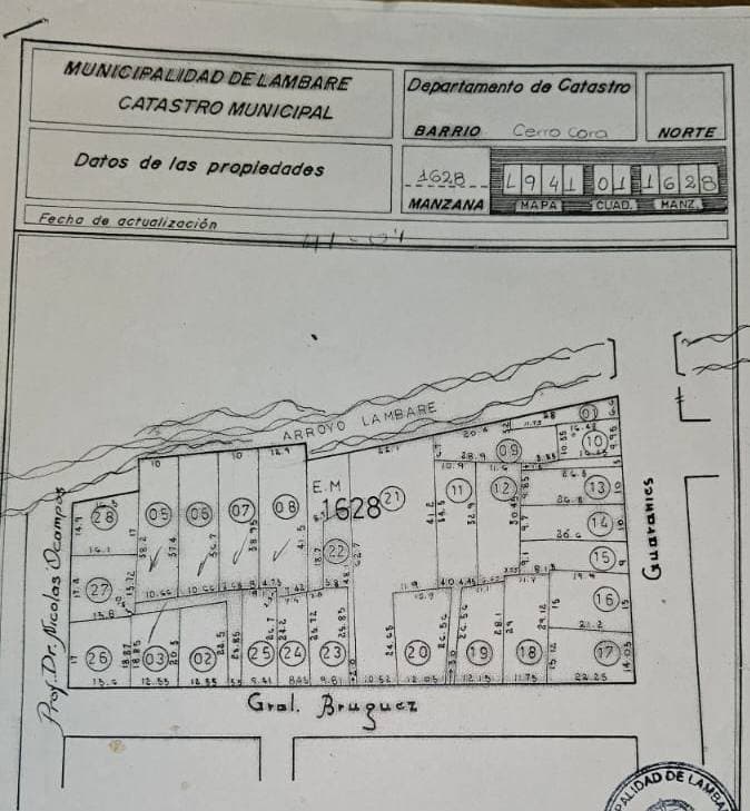 Vendo propiedad en lambare - zona cerro cora