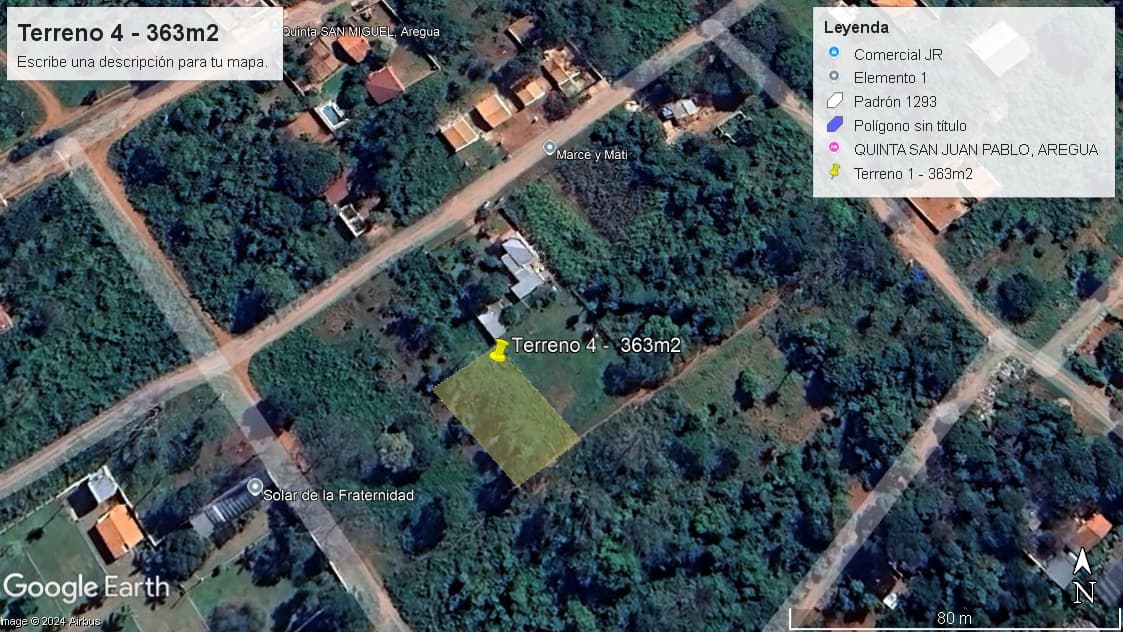 Vendo terreno en altura con vista al lago - aregua