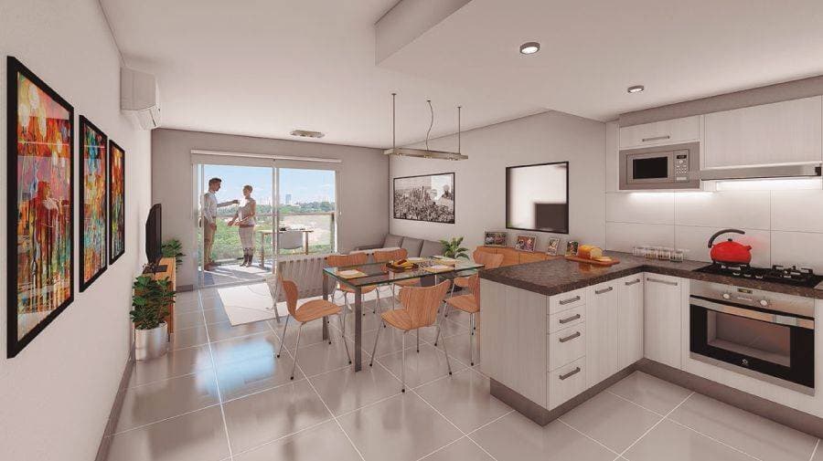 En venta departamento de 2 habitacíones edificio manantiales iturbe