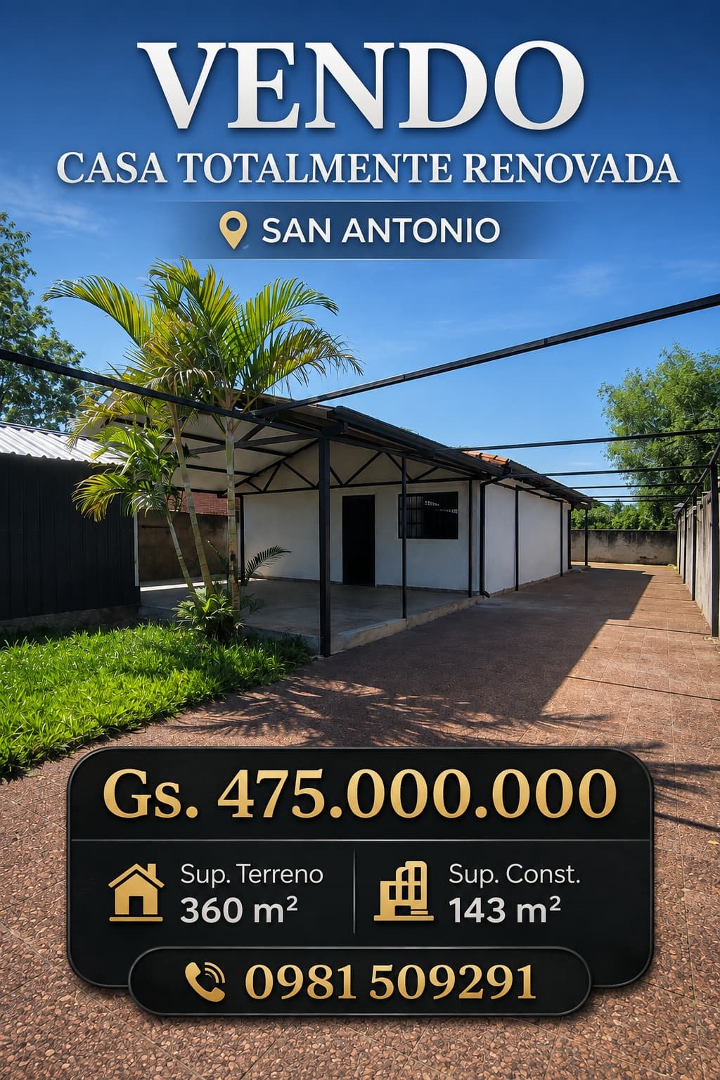 En Venta Casa Renovada - San Antonio