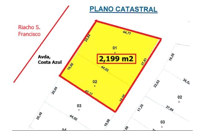Vendo 2.200 mts2. Limpio. COD 035