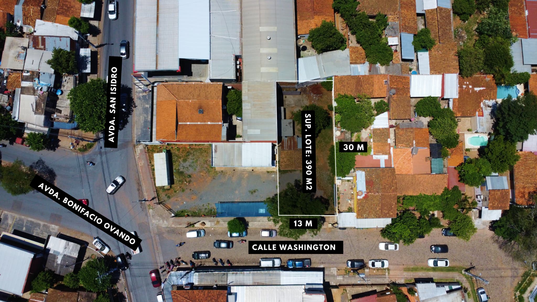 En venta terreno de 390 m2 en Lambaré zona bonifacio ovando