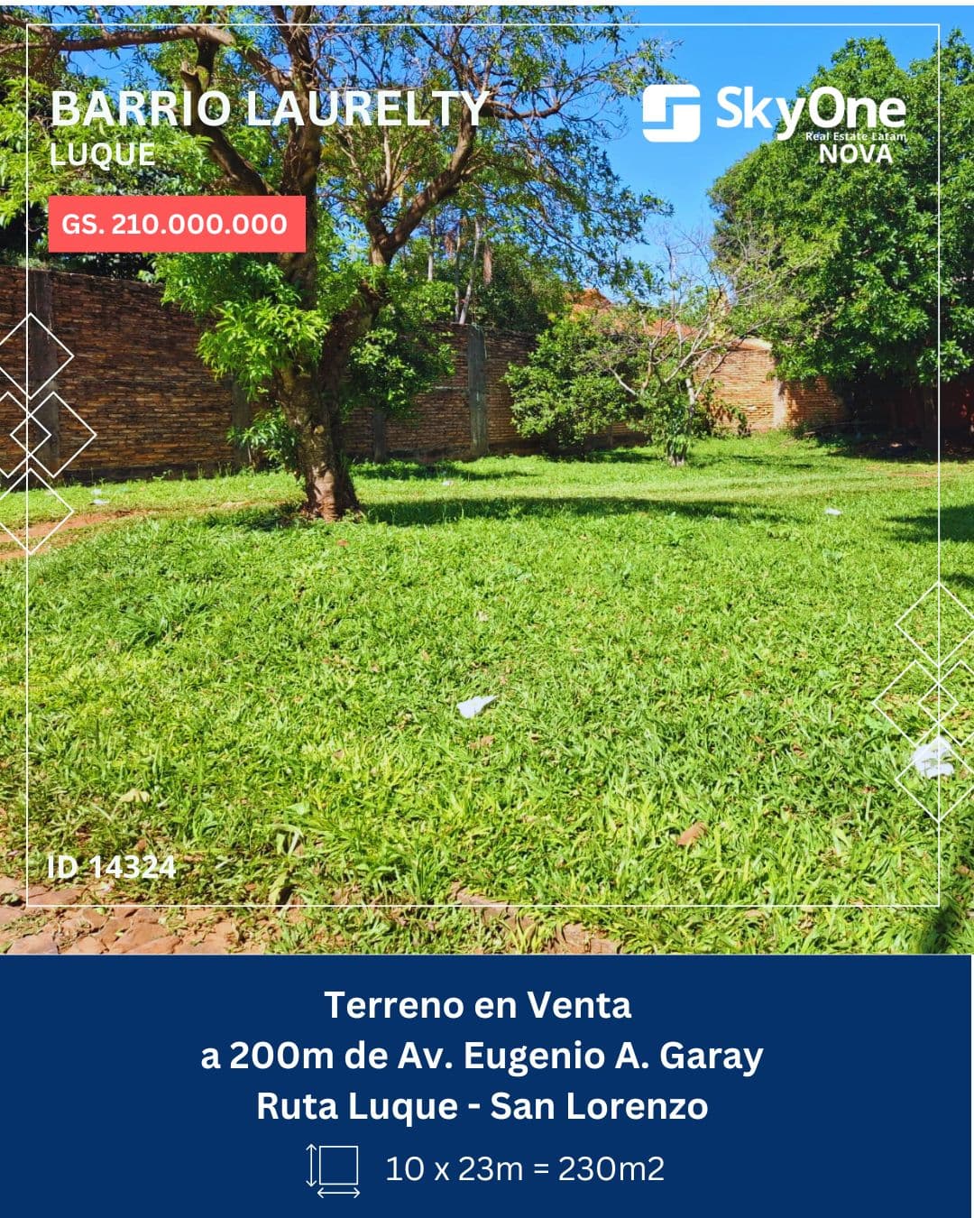 Vendo hermoso terreno en Luque