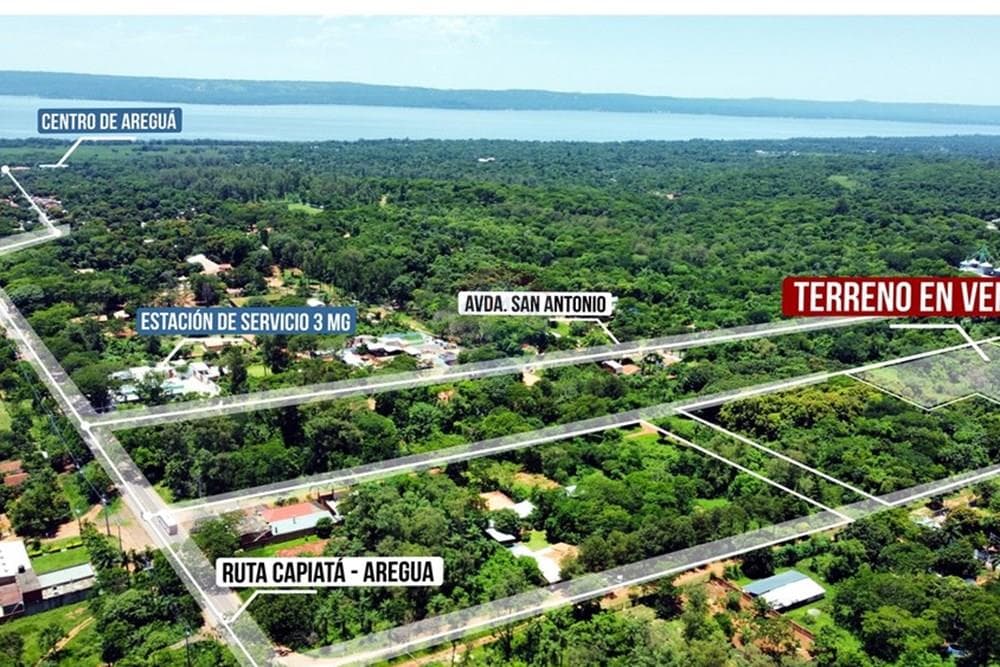 Amplio terreno en Venta Bº SAN ANTONIO - Areguá