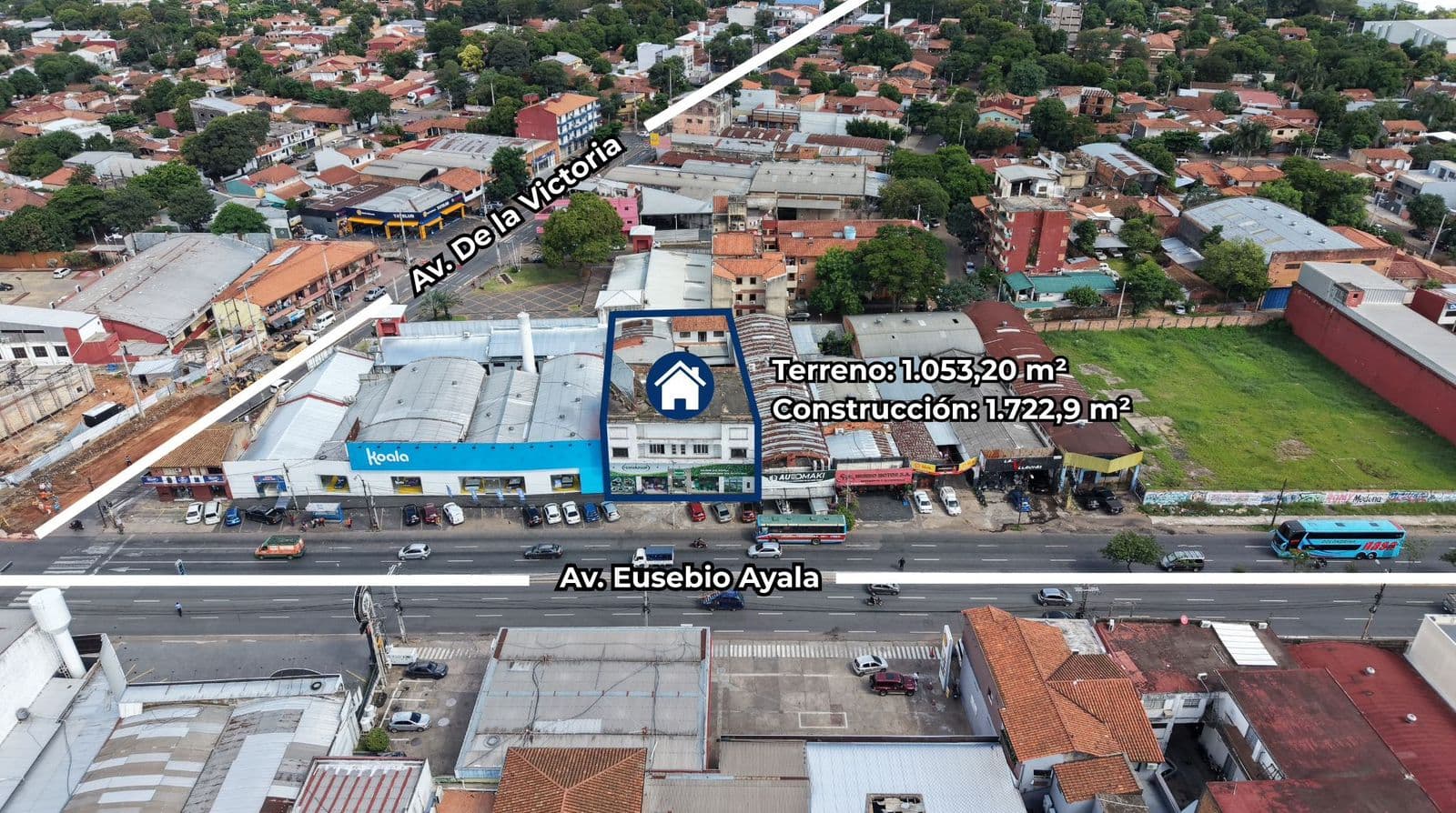 Vendo propiedad sobre eusebio ayala a metros del multiplaza
