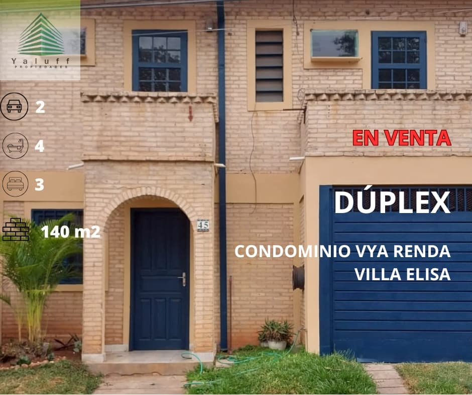 Oferta!!! Duplex de 3 dormitorios en barrio cerrado Villa Elisa