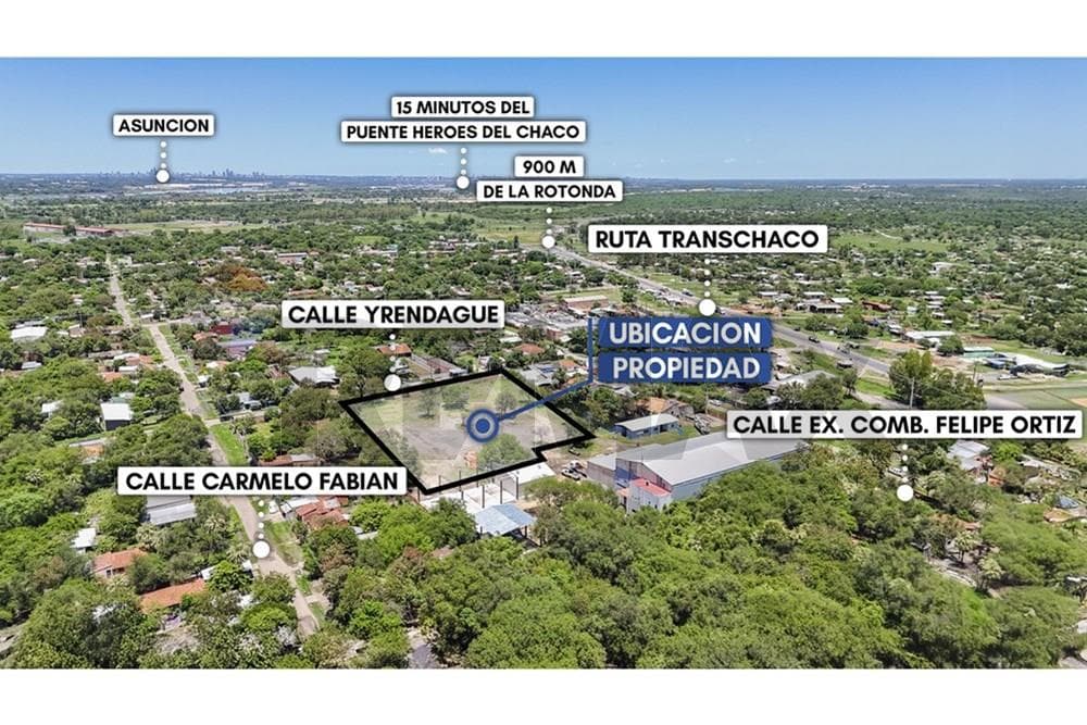 Vendo amplio terreno en remansito villa hayes. 730,000 $