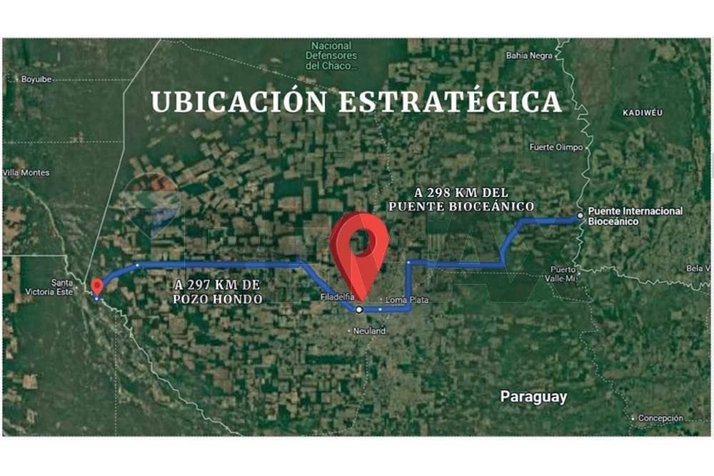 Terreno en parque logistico -filadelfia chaco pyo