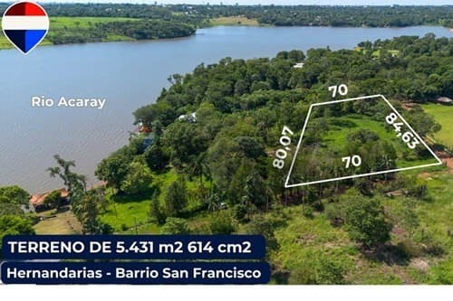 Terreno en venta en Hernandarias