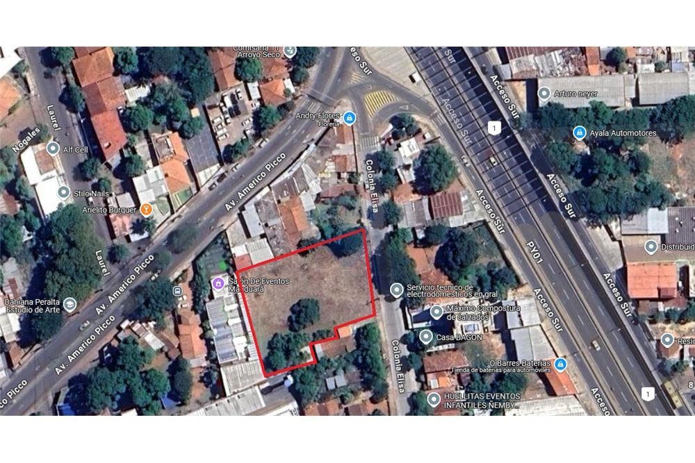Amplio terreno de 1.600 m2 en Villa Elisa en venta