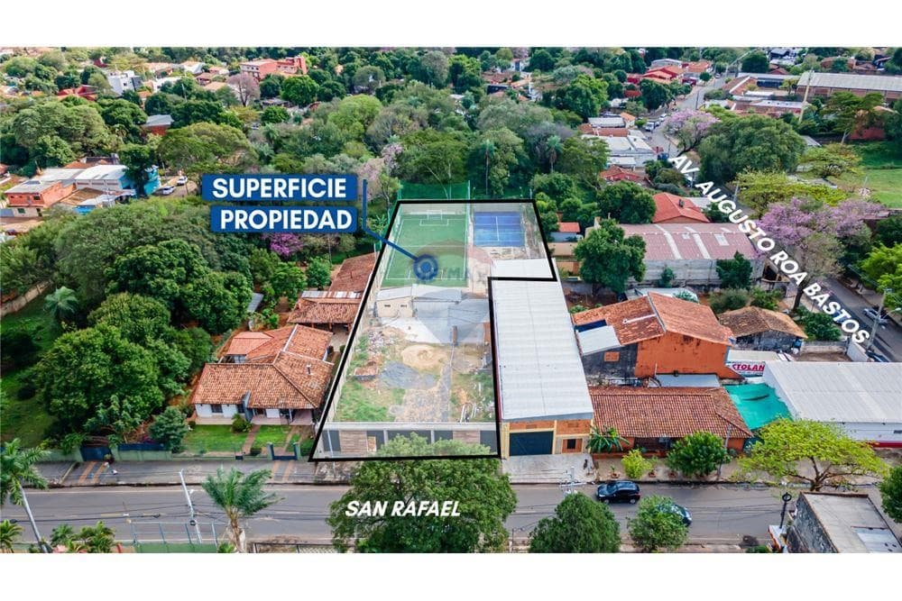 Terreno de 2.050m2 amurallado en Lambaré