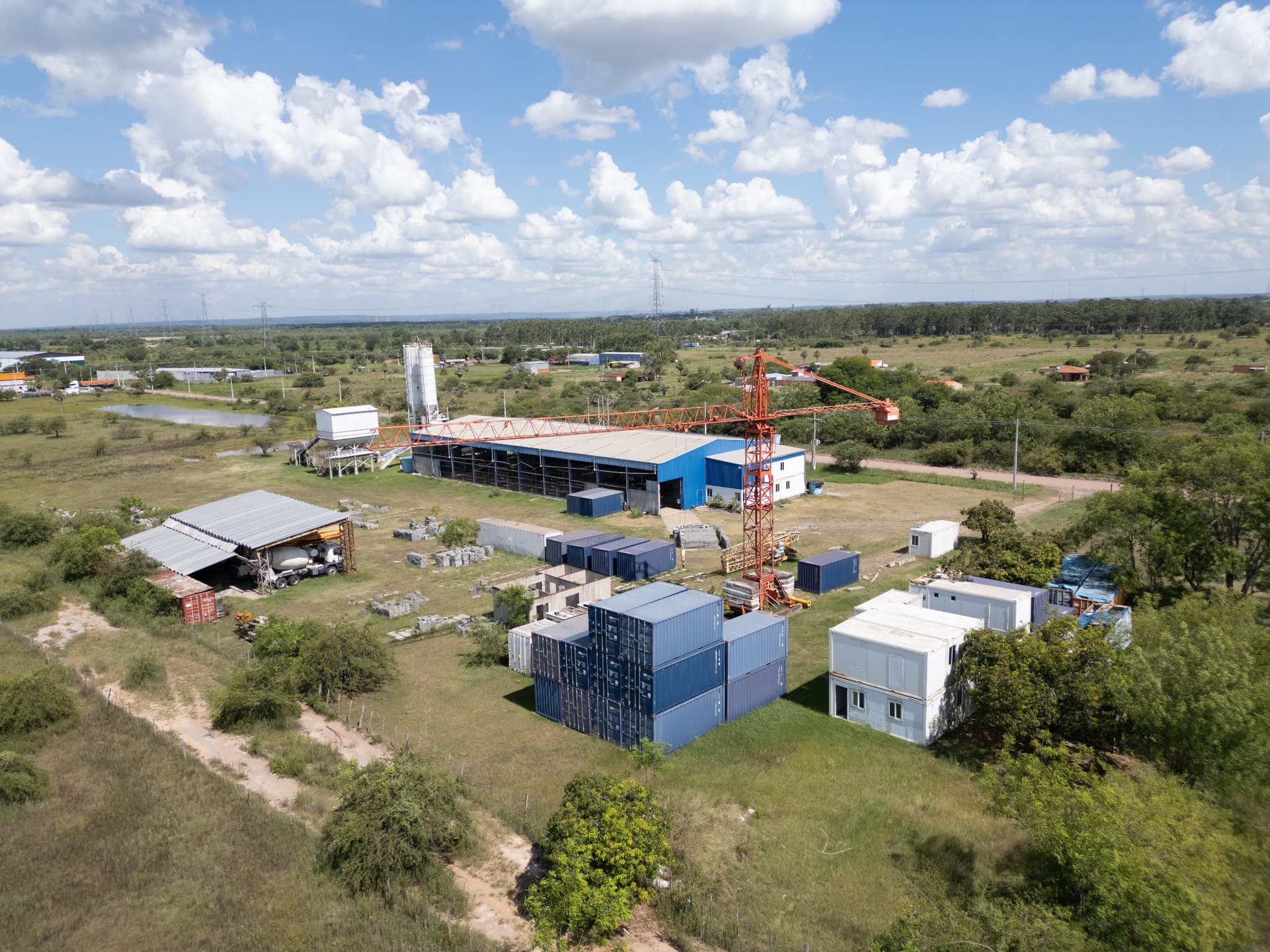 Fábrica y planta industrial de hormigón