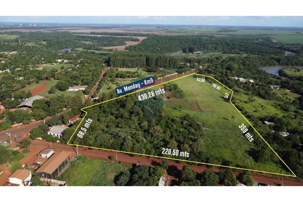 Terreno de 62.500 m2 en presidente franco en venta