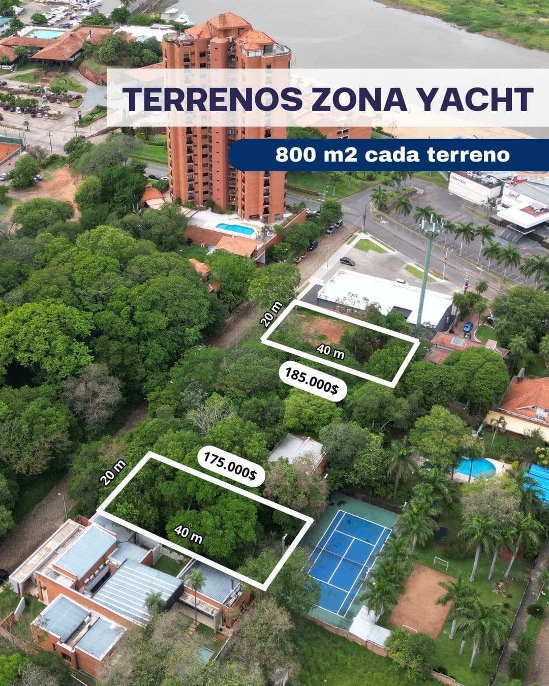 VENDO TERRENO EN LAMBARE a metros de la Av. del Yacht