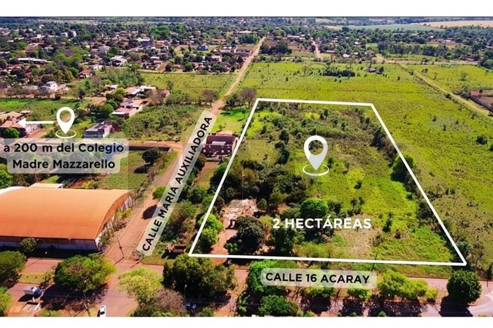 Terreno Comercial en Minga Guazú km 16 - 20,000 m². 2,200,000 $