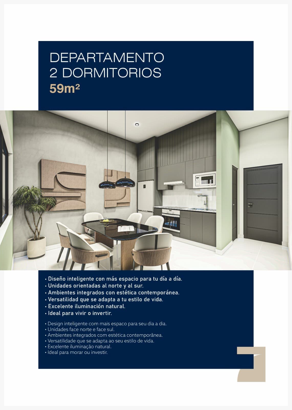 Vendo excelente departamento de 2 dormitorios al frente, construccion, cde