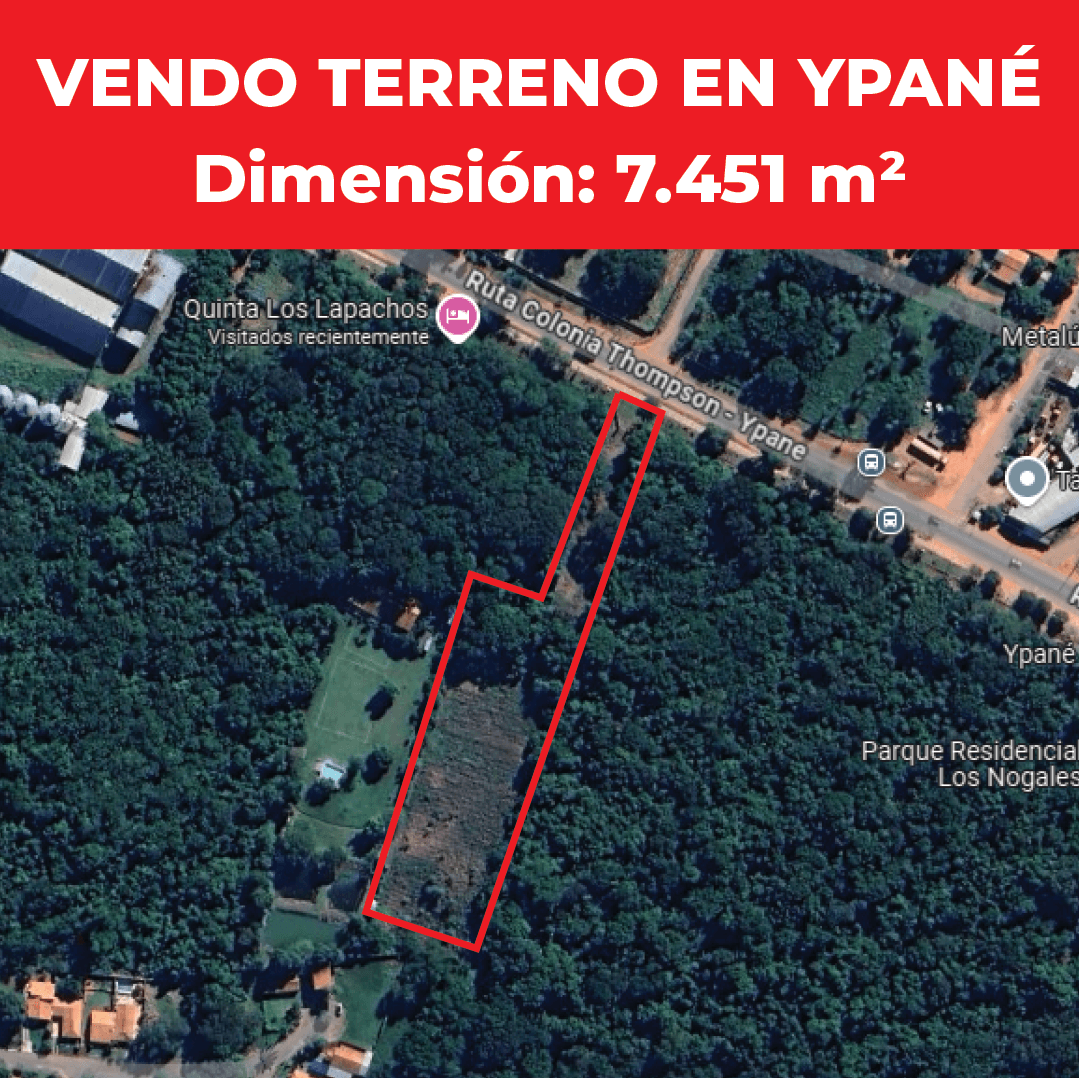 Terreno en Ypané - Central Paraguay 7.451m²