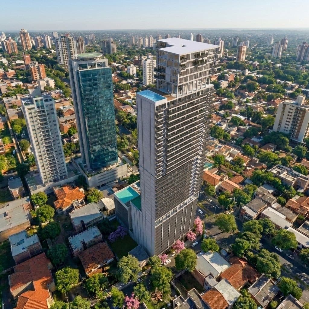 INVERSIÓN DE LUJO: Exclusivo Departamento MONOAMBIENTE en Pozo, Edificio Condo Hotel 4 Estrellas con Ubicación Premium Detrás del Sudameris Plaza, Rentabilidad Asegurada