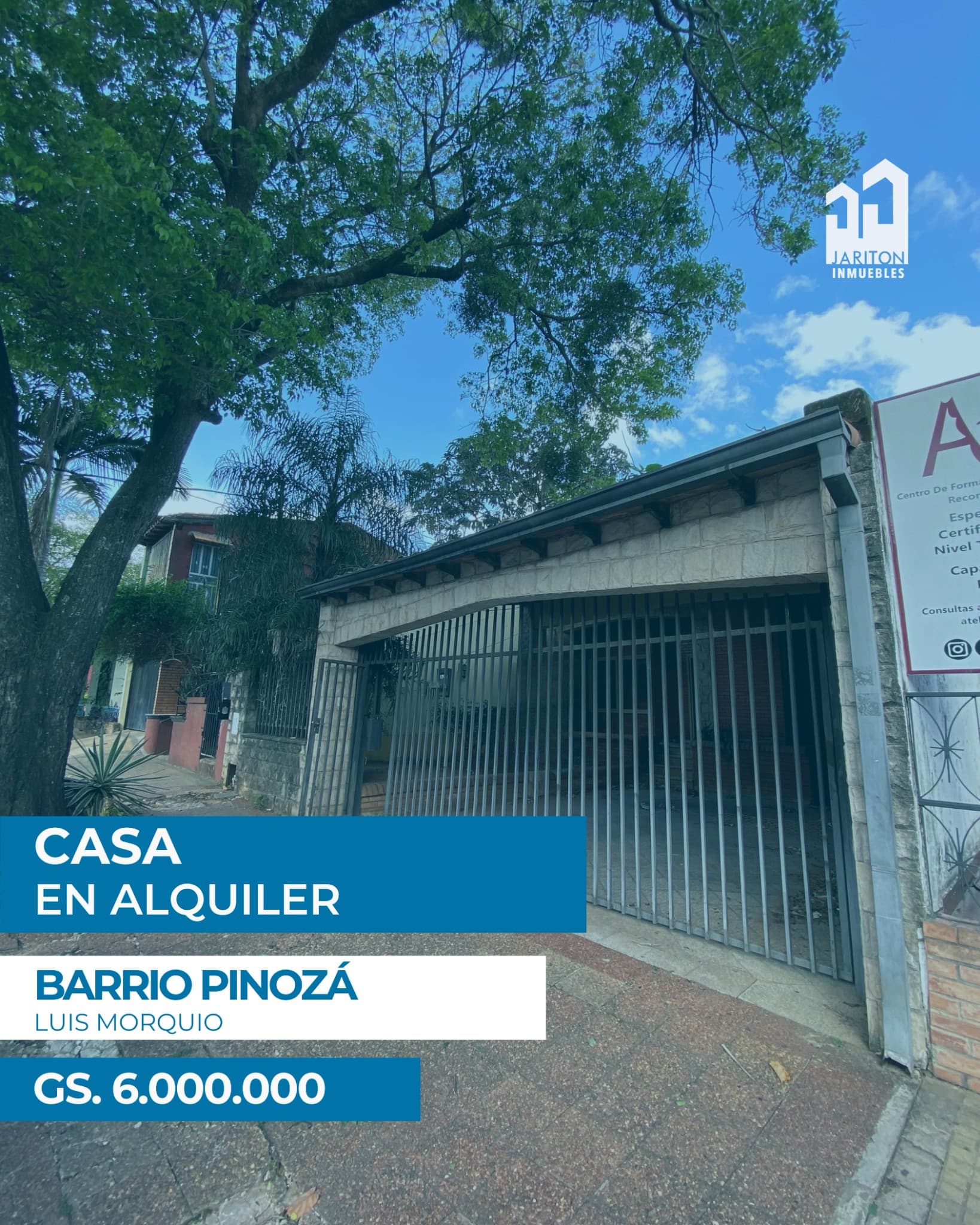 Amplia residencia en alquiler | Barrio Pinozá ✨