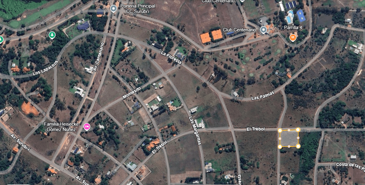 Imponente terreno en venta a pocos metros del club centenario | barrio cerrado surubii