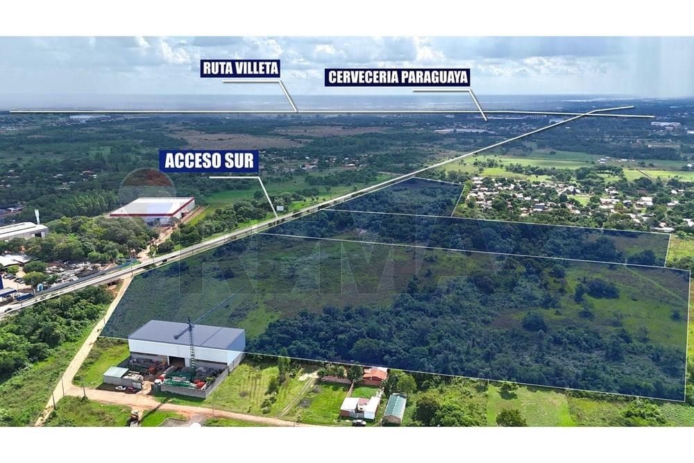 En venta propiedad de 9,6 HAS sobre Acceso Sur - Ypané