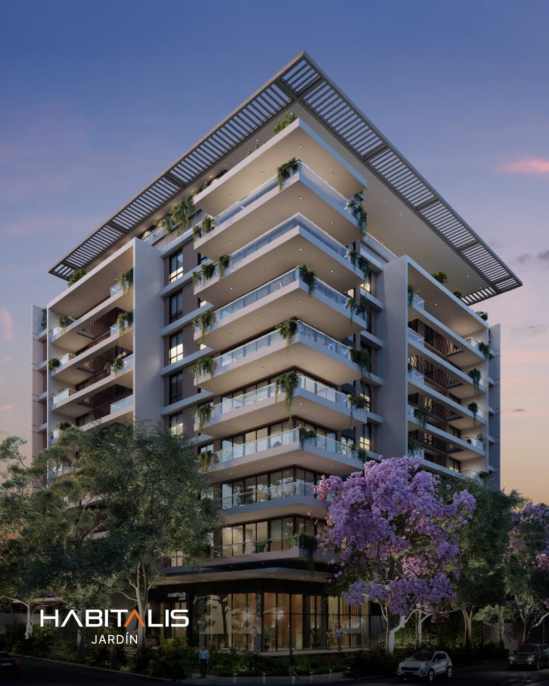 Descubre tu nuevo hogar: Exclusivo departamento de un dormitorio con cochera en HABITALIS JARDIN, un oasis de tranquilidad y naturaleza a solo 3 cuadras del Shopping Mariscal López, donde el lujo y la comodidad se encuentran