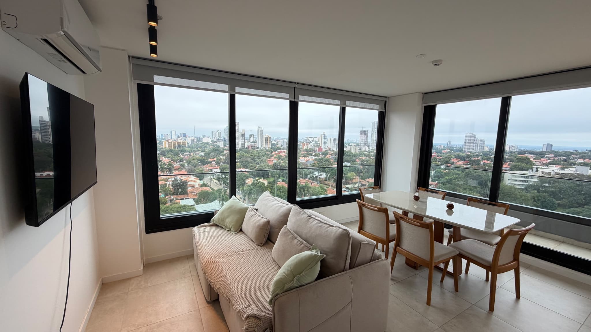 Alquilo departamento amoblado y equipado de 2 habitaciones en Asunción