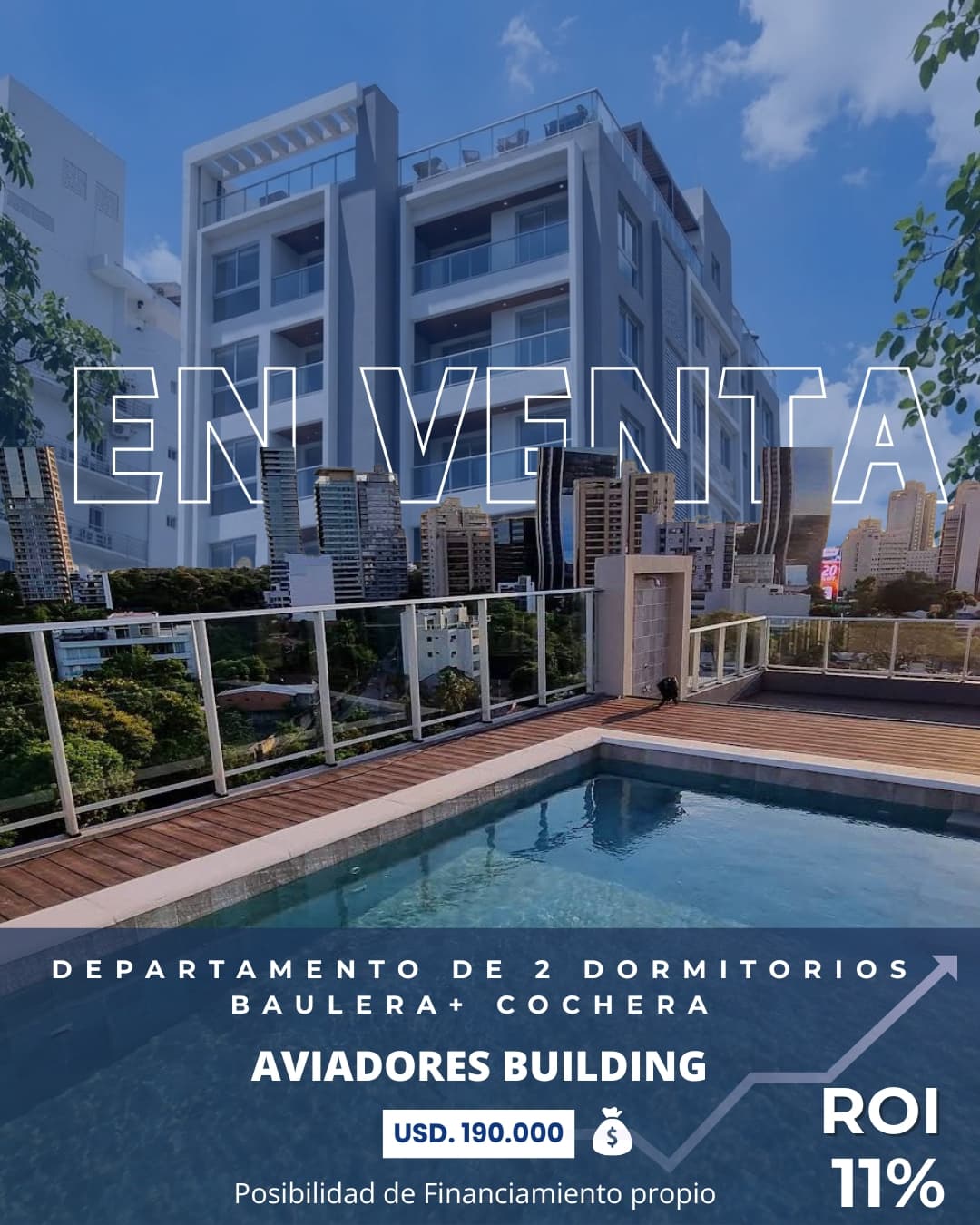 Departamento de 2 dormitorios en zona aviadores
