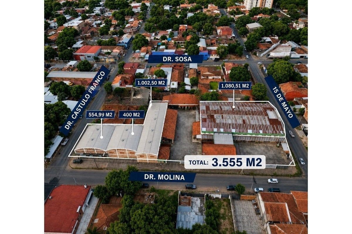 En Alquiler dep´´osito industral con salon de ventas incluido, con salida a 3 calles y fácil acceso a la Avenida Mariscal Estigarribia