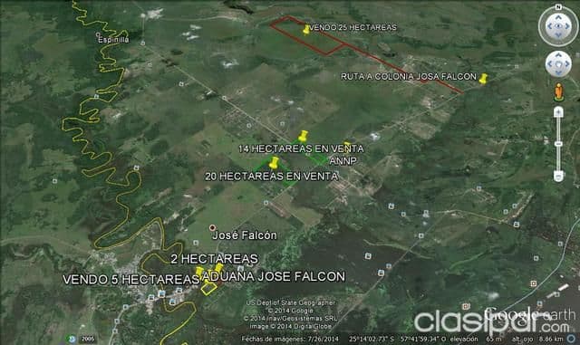 Benjamin aceval - puerto falcon: 20 has. (fraccionables) - precio a convenir