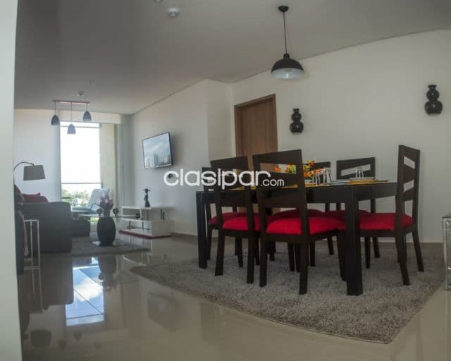 Prox. Shop del sol, wtc: Totalmente amoblado, 2 dormitorios + piscina - 1.000 usd
