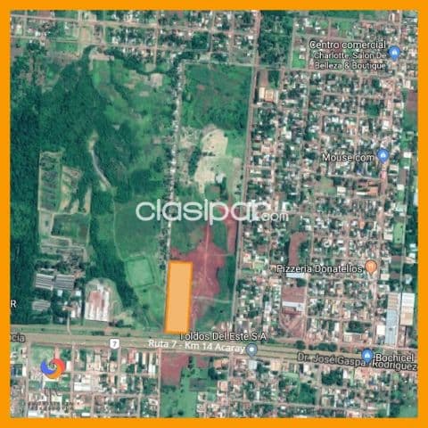 Lotes en barrio cerrado km 14 acaray sobre ruta