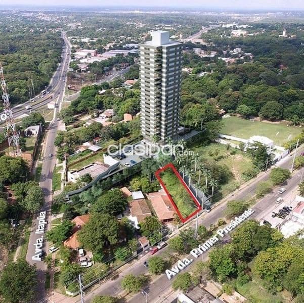 Terreno de 609m2 sobre Primer Presidente