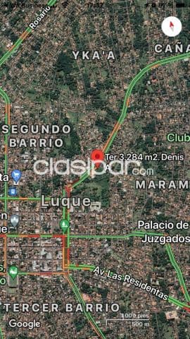 Luque centro, salida ruta a San Ber...terreno 3.284 m2
